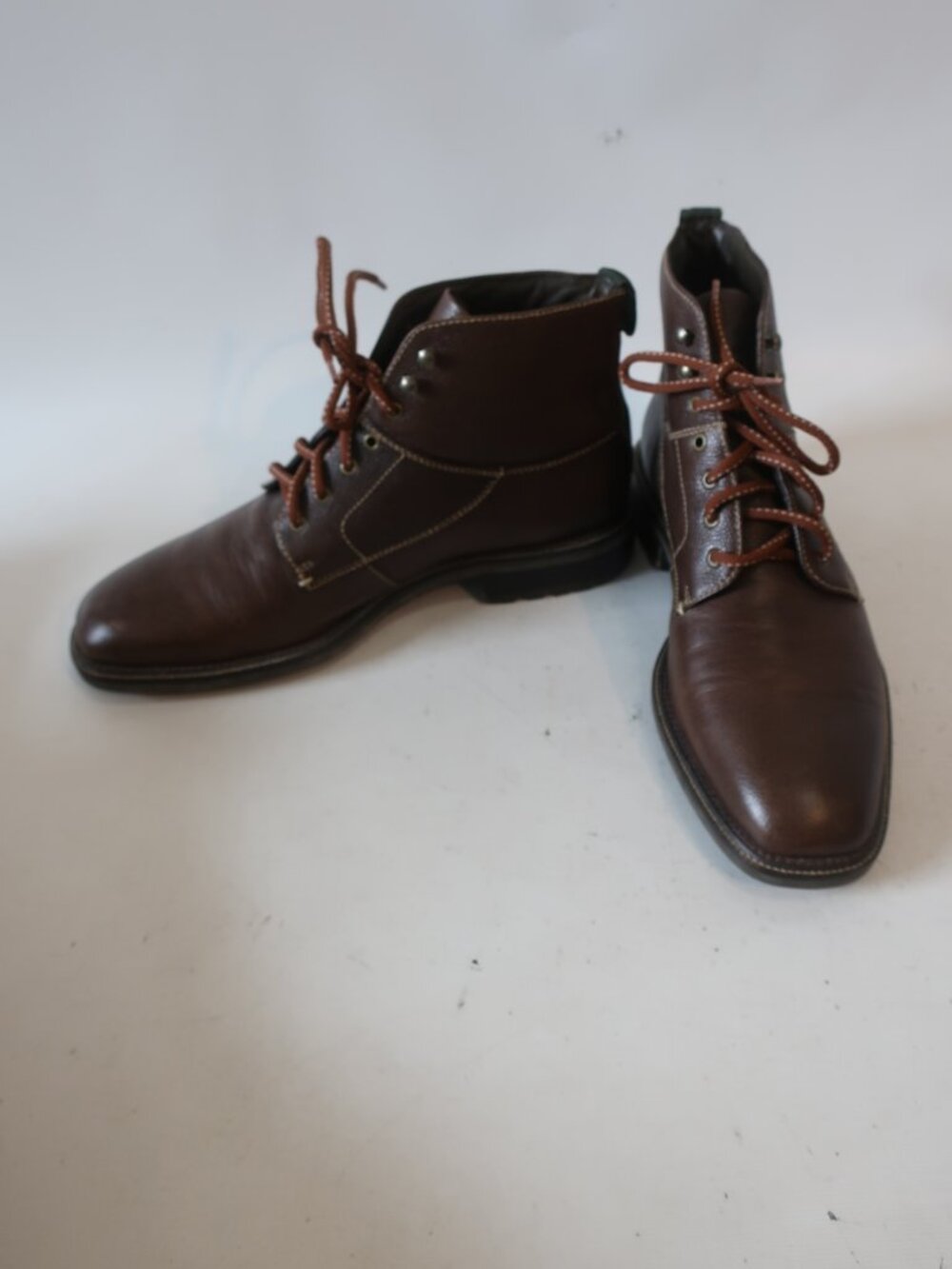 Mens Cole Haan Brown Pebbled Leather Chukka Ankle Boots 9.5